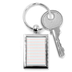 Line Polka Dots Blue Red Sexy Key Chains (rectangle)  by Mariart
