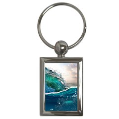 Sea Wave Waves Beach Water Blue Sky Key Chains (rectangle)  by Mariart