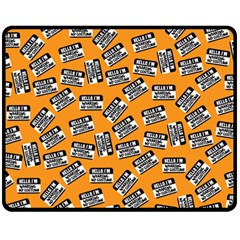 Pattern Halloween  Double Sided Fleece Blanket (medium)  by iCreate
