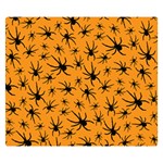 Pattern Halloween Black Spider iCreate Double Sided Flano Blanket (Small)  50 x40  Blanket Back
