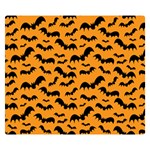 Pattern Halloween Bats  Icreate Double Sided Flano Blanket (Small)  50 x40  Blanket Back
