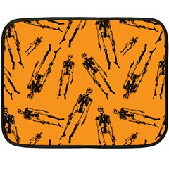Halloween Skeletons  Fleece Blanket (mini) by iCreate