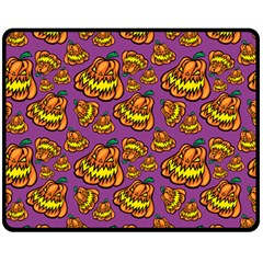 Halloween Colorful Jackolanterns  Fleece Blanket (medium)  by iCreate