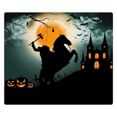 Headless Horseman Double Sided Flano Blanket (small)  by Valentinaart