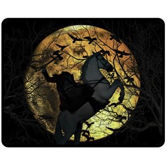 Headless Horseman Fleece Blanket (medium)  by Valentinaart