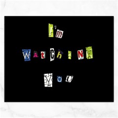 I Am Watching You Rectangular Jigsaw Puzzl by Valentinaart