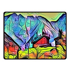 Magic Cube Abstract Art Fleece Blanket (small) by NouveauDesign