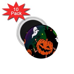 Happy Halloween 1 75  Magnets (10 Pack)  by Mariart