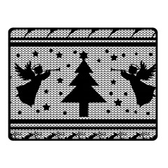 Ugly Christmas Sweater Fleece Blanket (small) by Valentinaart