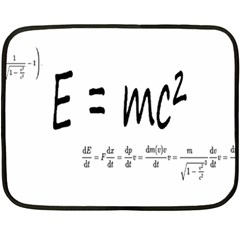 E=mc2 Formula Physics Relativity Double Sided Fleece Blanket (mini)  by picsaspassion