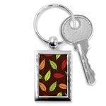Autumn Leaves Pattern Key Chains (Rectangle)  Front
