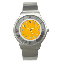 Texture Background Pattern Stainless Steel Watch by Celenk