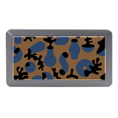 Superfiction Object Blue Black Brown Pattern Memory Card Reader (mini) by Mariart