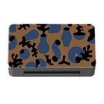 Superfiction Object Blue Black Brown Pattern Memory Card Reader with CF Front