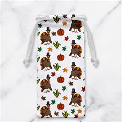 Thanksgiving Turkey  Jewelry Bag by Valentinaart
