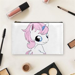Baby Unicorn Cosmetic Bag (medium)  by Valentinaart