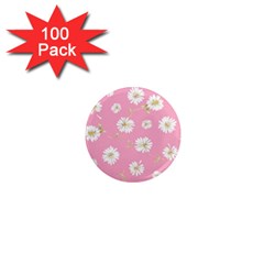 Pink Flowers 1  Mini Magnets (100 Pack)  by NouveauDesign