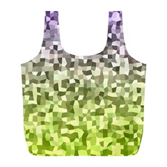 Irregular Rectangle Square Mosaic Full Print Recycle Bags (l)  by Celenk