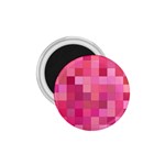 Pink Square Background Color Mosaic 1.75  Magnets Front
