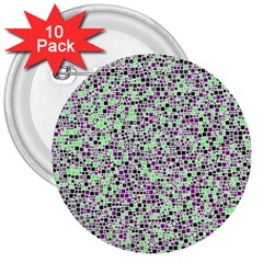 Pattern 3  Buttons (10 Pack)  by gasi
