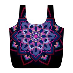 Mandala Circular Pattern Full Print Recycle Bags (l)  by Celenk