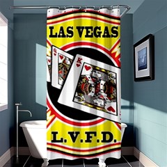 Las Vegas Fire Department Shower Curtain 36  X 72  (stall)  by Bigfootshirtshop