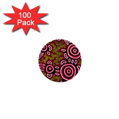 Aboriginal Art - You Belong 1  Mini Buttons (100 Pack)  by hogartharts