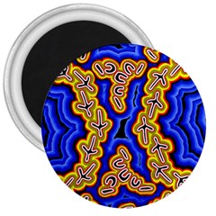 Emu Dreaming 3  Magnets by hogartharts