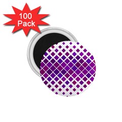 Pattern Square Purple Horizontal 1 75  Magnets (100 Pack)  by Celenk