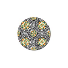 Beveled Geometric Pattern Golf Ball Marker (4 Pack) by linceazul