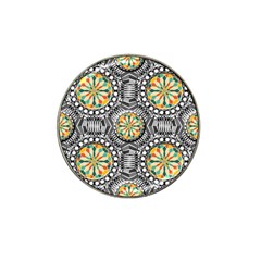 Beveled Geometric Pattern Hat Clip Ball Marker (4 Pack) by linceazul