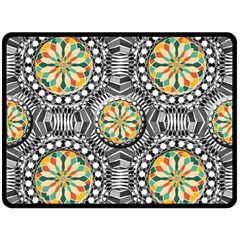 Beveled Geometric Pattern Fleece Blanket (large)  by linceazul