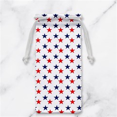 Patriotic Red White Blue Stars Usa Jewelry Bag by Celenk