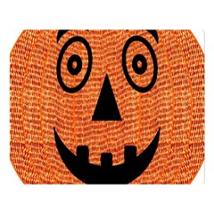 Fabric Halloween Pumpkin Funny Double Sided Flano Blanket (large)  by Celenk