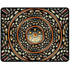 Dark Metal And Jewels Fleece Blanket (medium)  by linceazul