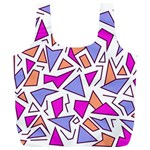 Retro Shapes 03 Full Print Recycle Bags (L)  Front