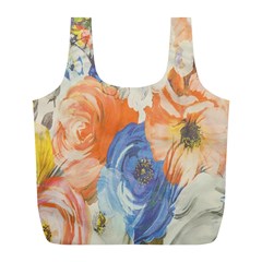 Texture Fabric Textile Detail Full Print Recycle Bags (l)  by Celenk