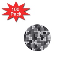 Tetris Camouflage Urban 1  Mini Buttons (100 Pack)  by jumpercat