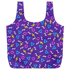 Retro Wave 1 Full Print Recycle Bags (l)  by jumpercat