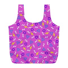 Retro Wave 2 Full Print Recycle Bags (l)  by jumpercat