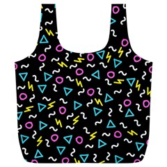 Retro Wave 3 Full Print Recycle Bags (l)  by jumpercat