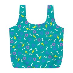 Retro Wave 4 Full Print Recycle Bags (l)  by jumpercat