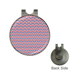 Navy Chevron Hat Clips With Golf Markers by jumpercat
