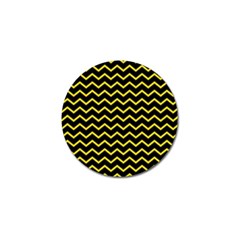 Yellow Chevron Golf Ball Marker (10 Pack) by jumpercat