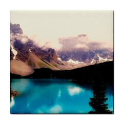 Austria Mountains Lake Water Tile Coasters by BangZart