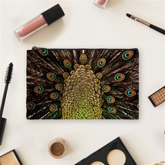 Peacock Feathers Wheel Plumage Cosmetic Bag (medium)  by BangZart