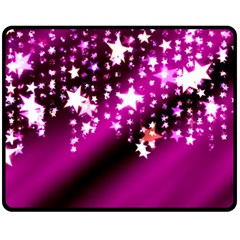 Background Christmas Star Advent Double Sided Fleece Blanket (medium)  by BangZart
