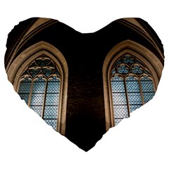 Church Window Church Large 19  Premium Heart Shape Cushions by BangZart