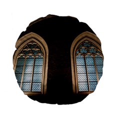 Church Window Church Standard 15  Premium Flano Round Cushions by BangZart