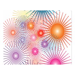 Stars Fireworks Colors Double Sided Flano Blanket (large)  by Celenk